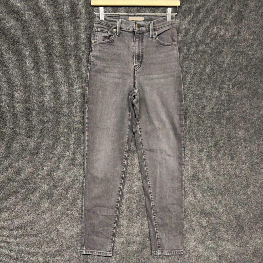 Levi's Jeans Women’s Mom High-Rise Relax Taper Size 25 Charcoal Stone Wash Gray